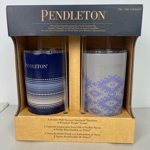 Pendleton 20oz Stainless Steel Hot/Cold Double Wall Insulated Tumbler Set